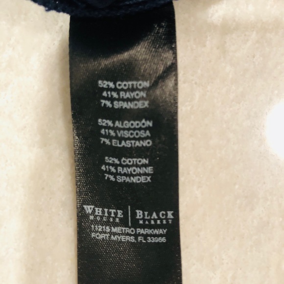 White House Black Market WHBM Bermuda Shorts - Navy - Picture 4 of 5